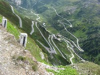 Stelvio Pass - the road from Prato allo Stelvio to Bormio